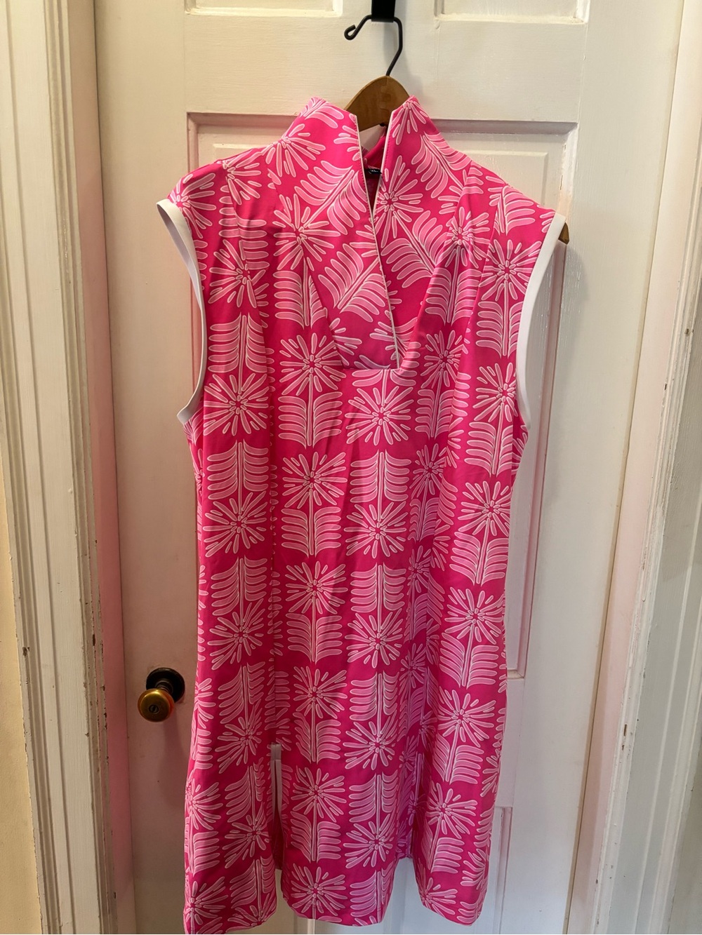 Sailor Sailor Sleeveless Pink/White Floral shift dress size XL new without tags